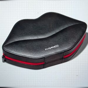 MAC Cosmetics Lip-Shaped Black and Red Vanity Box
